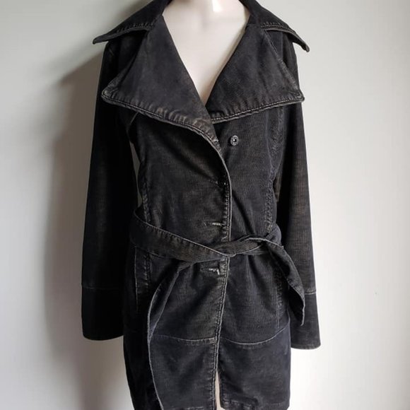 Foxy Jeans Acid-Wash Long, Corduroy Jacket - Picture 2 of 10